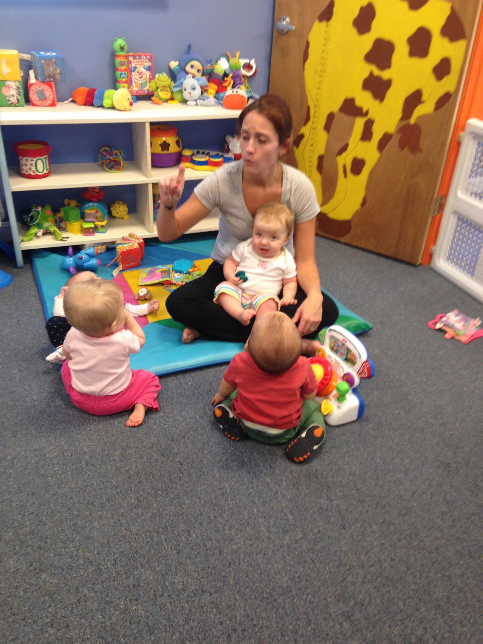 Nursery setting with young children
