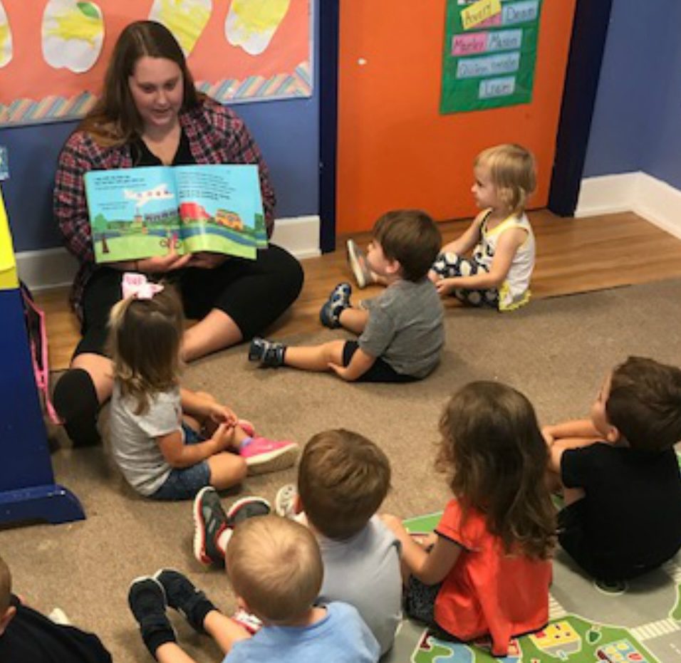 Kids listening to a story session