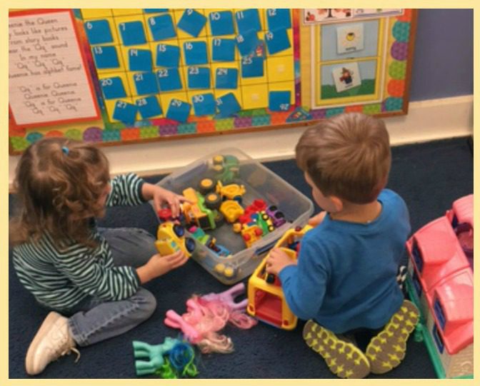 Kids engaging in imaginative playtime activities.